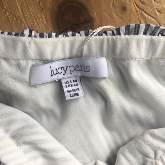 Lucy Paris Dakota One Shoulder Stripe Dress - Picture 6 of 7